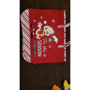 Disney Parks Christmas canvas tote Mickey Mouse